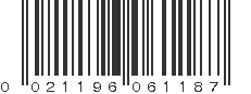 UPC 021196061187