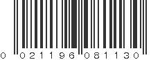 UPC 021196081130