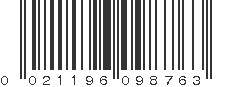 UPC 021196098763