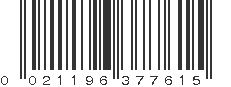 UPC 021196377615