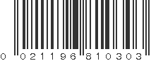 UPC 021196810303