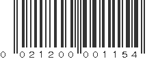 UPC 021200001154