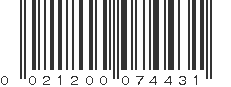 UPC 021200074431