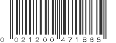 UPC 021200471865