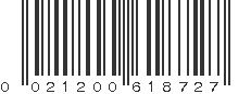 UPC 021200618727