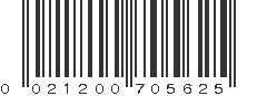 UPC 021200705625