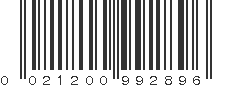 UPC 021200992896