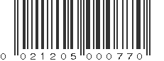 UPC 021205000770