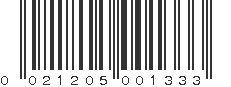 UPC 021205001333