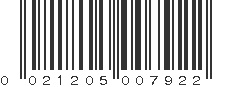 UPC 021205007922