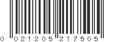 UPC 021205217505