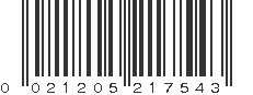 UPC 021205217543