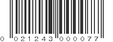 UPC 021243000077