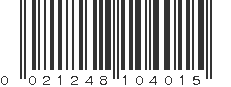 UPC 021248104015