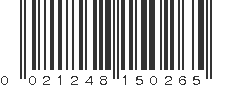 UPC 021248150265