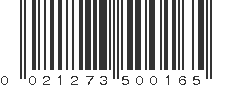 UPC 021273500165