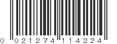 UPC 021274114224