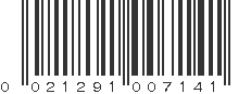 UPC 021291007141