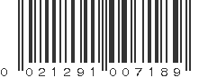 UPC 021291007189