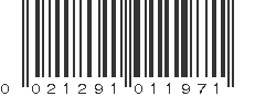 UPC 021291011971