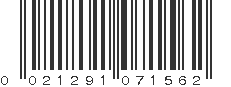 UPC 021291071562