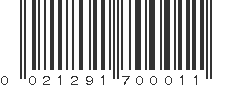 UPC 021291700011