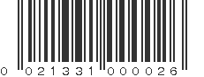 UPC 021331000026