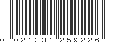 UPC 021331259226