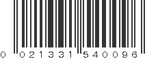 UPC 021331540096