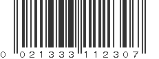 UPC 021333112307