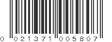 UPC 021371005807