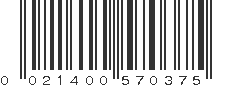 UPC 021400570375