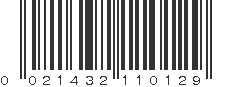 UPC 021432110129