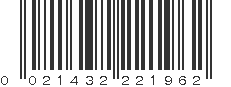 UPC 021432221962