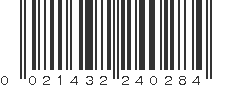 UPC 021432240284