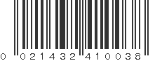 UPC 021432410038