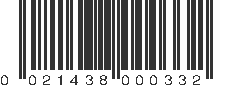 UPC 021438000332