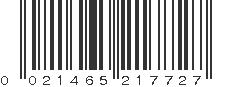 UPC 021465217727