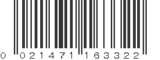 UPC 021471163322