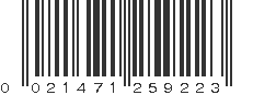 UPC 021471259223