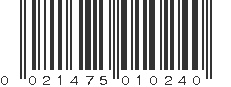 UPC 021475010240