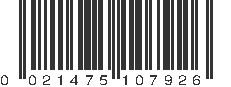 UPC 021475107926