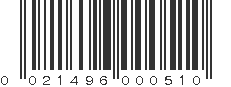 UPC 021496000510