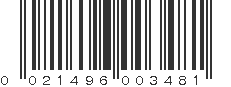 UPC 021496003481