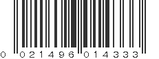 UPC 021496014333