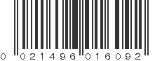 UPC 021496016092