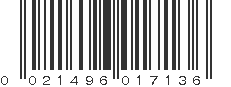 UPC 021496017136