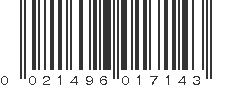 UPC 021496017143