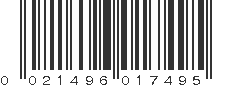 UPC 021496017495