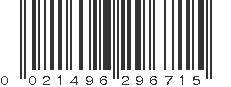 UPC 021496296715